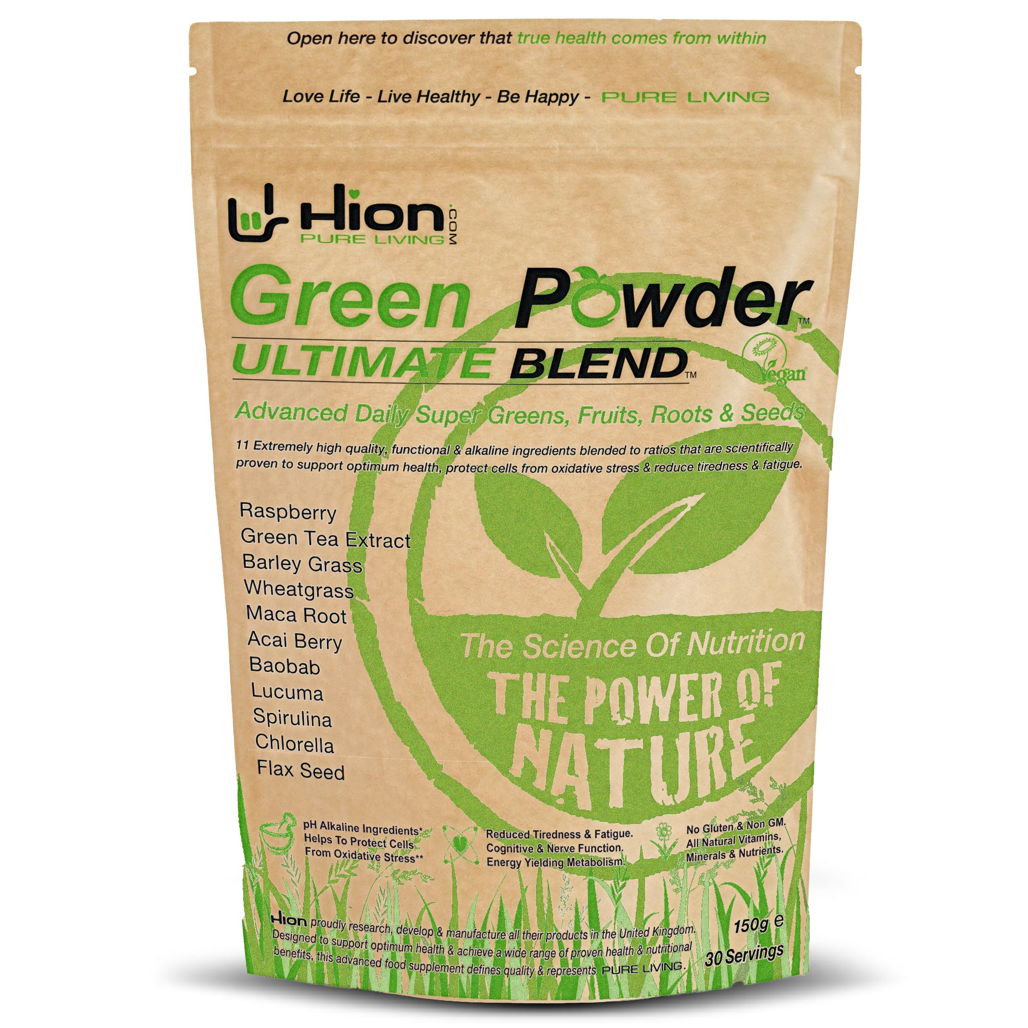 Hion Superfoods | Super Greens | Green Powder | Purple Powder | Vegan